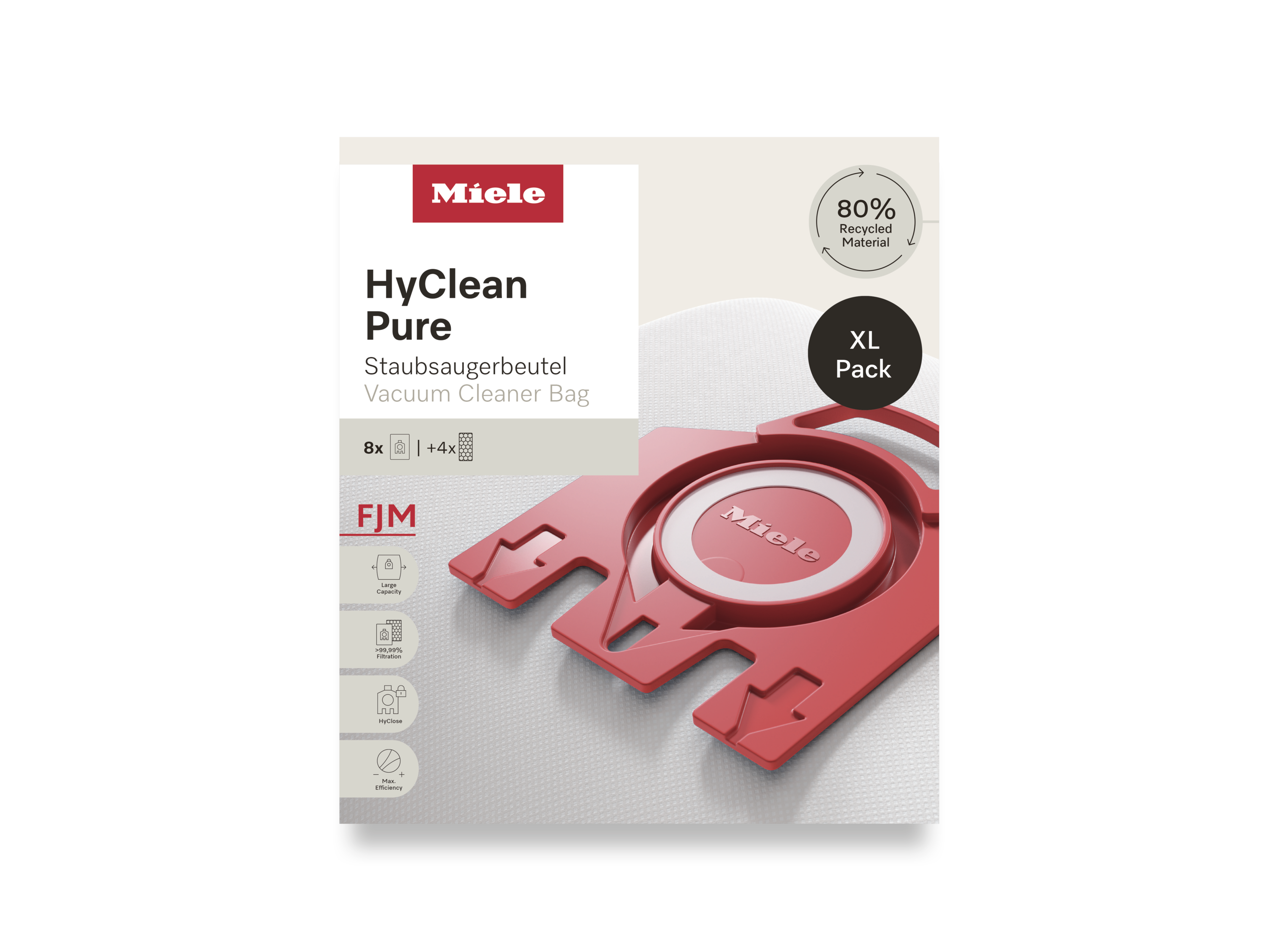Комплект мешков-пылесборников HyClean Pure FJN XL Miele купить в Ижевске | Всегда в наличии! | Артикул 12498160 | Официальный сайт
