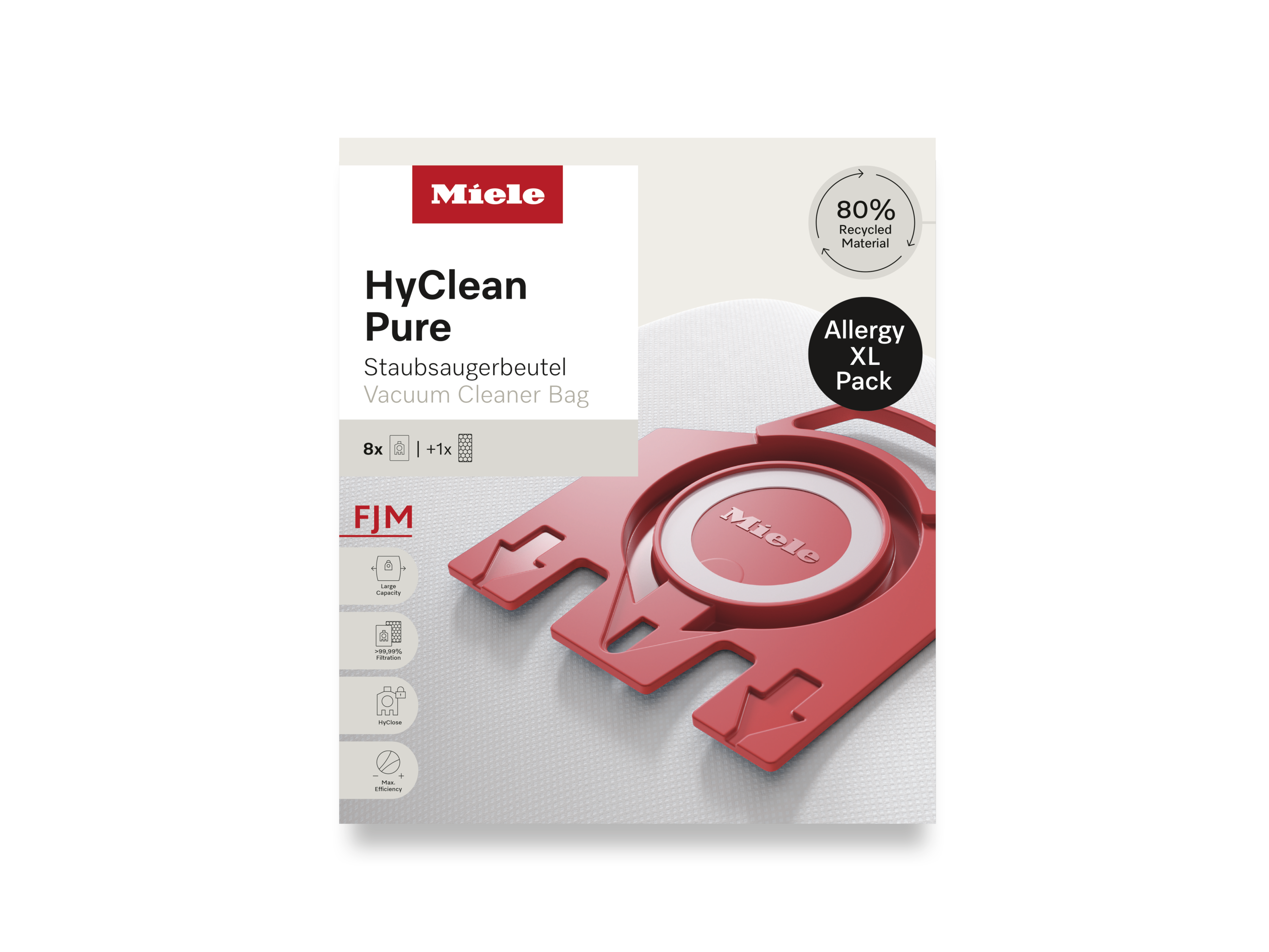 Комплект мешков-пылесборников HyClean Pure FJN Allergy XL Miele купить в Ижевске | Всегда в наличии! | Артикул 12498190 | Официальный сайт