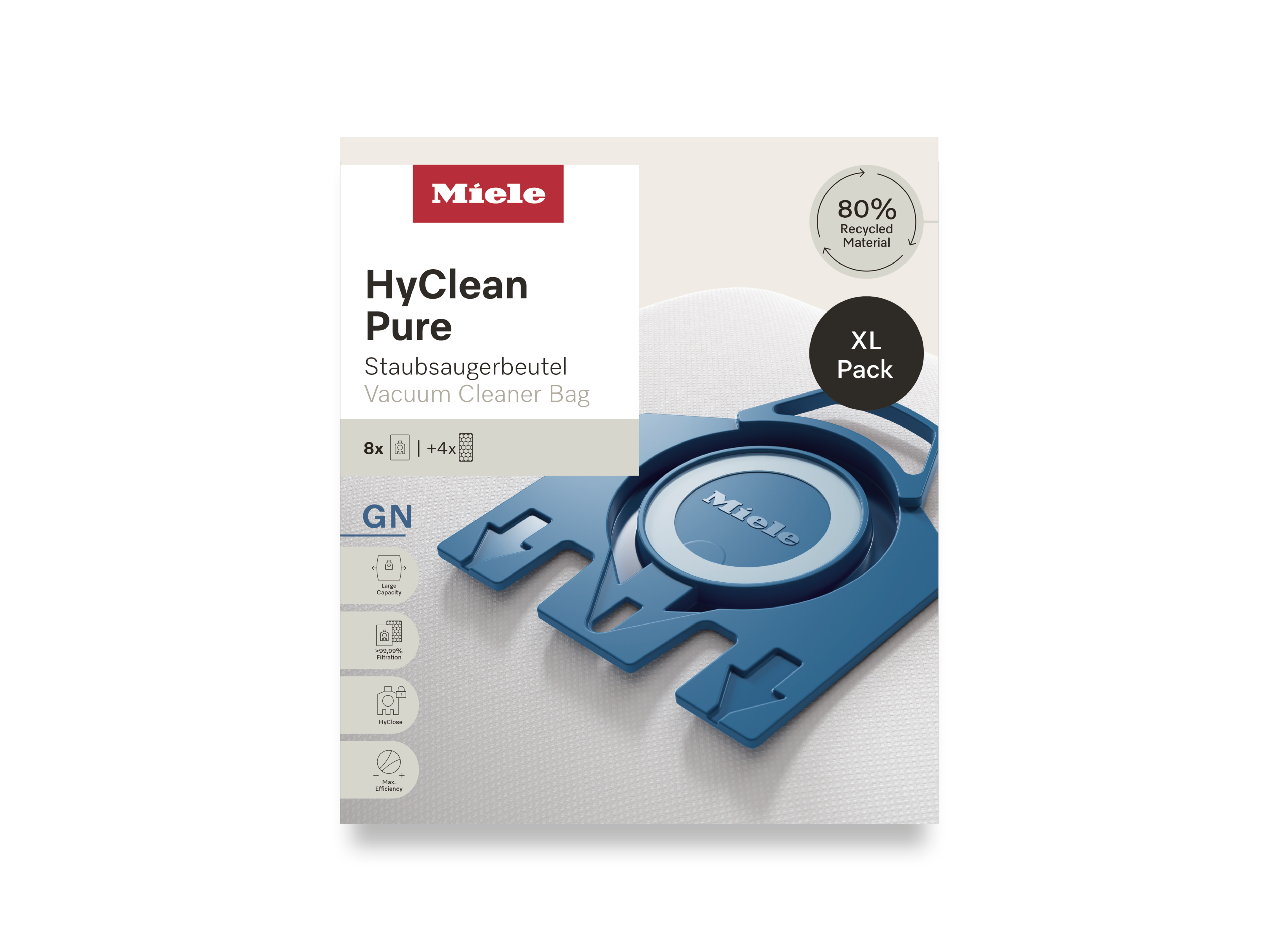 Комплект мешков-пылесборников HyClean Pure GN XL Miele купить в Ижевске | Всегда в наличии! | Артикул 12497870 | Официальный сайт