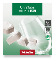 Таблетки для мытья посуды в ПММ Ultra Tabs All in 1 ECO GS CL 0602 T E 60 шт. Miele купить в Ижевске | Всегда в наличии! | Артикул 12279150 | Официальный сайт