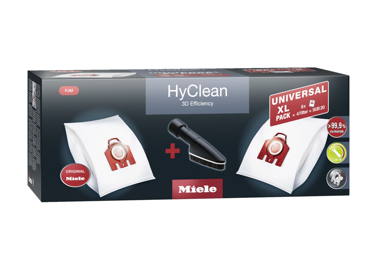 Комплект мешков-пылесборников Universal XL pack HyClean 3D FJM Miele купить в Ижевске | Всегда в наличии! | Артикул 11476580 | Официальный сайт